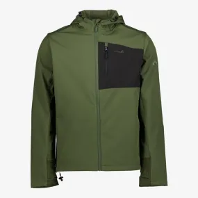 Mountain Peak heren softshell jas groen zwart